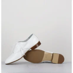 Best TO&CO Derbies minimalistes en cuir souple - STJA COW WHITE BLANC