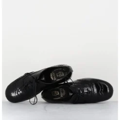 HOTTO Derbies plats en cuir vernis souple - 60364 NAPPALAK NERO NOIR