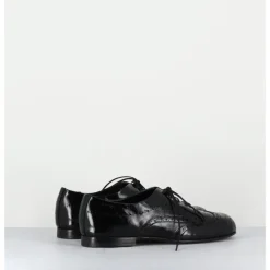 HOTTO Derbies plats en cuir vernis souple - 60364 NAPPALAK NERO NOIR