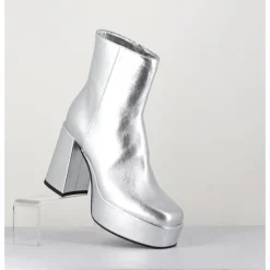 Outlet GARRICE LAB Disco boots à plateforme cuir - CARE O ARGENT