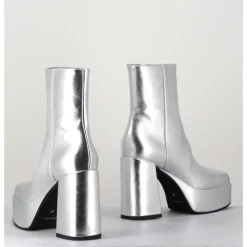 Outlet GARRICE LAB Disco boots à plateforme cuir - CARE O ARGENT