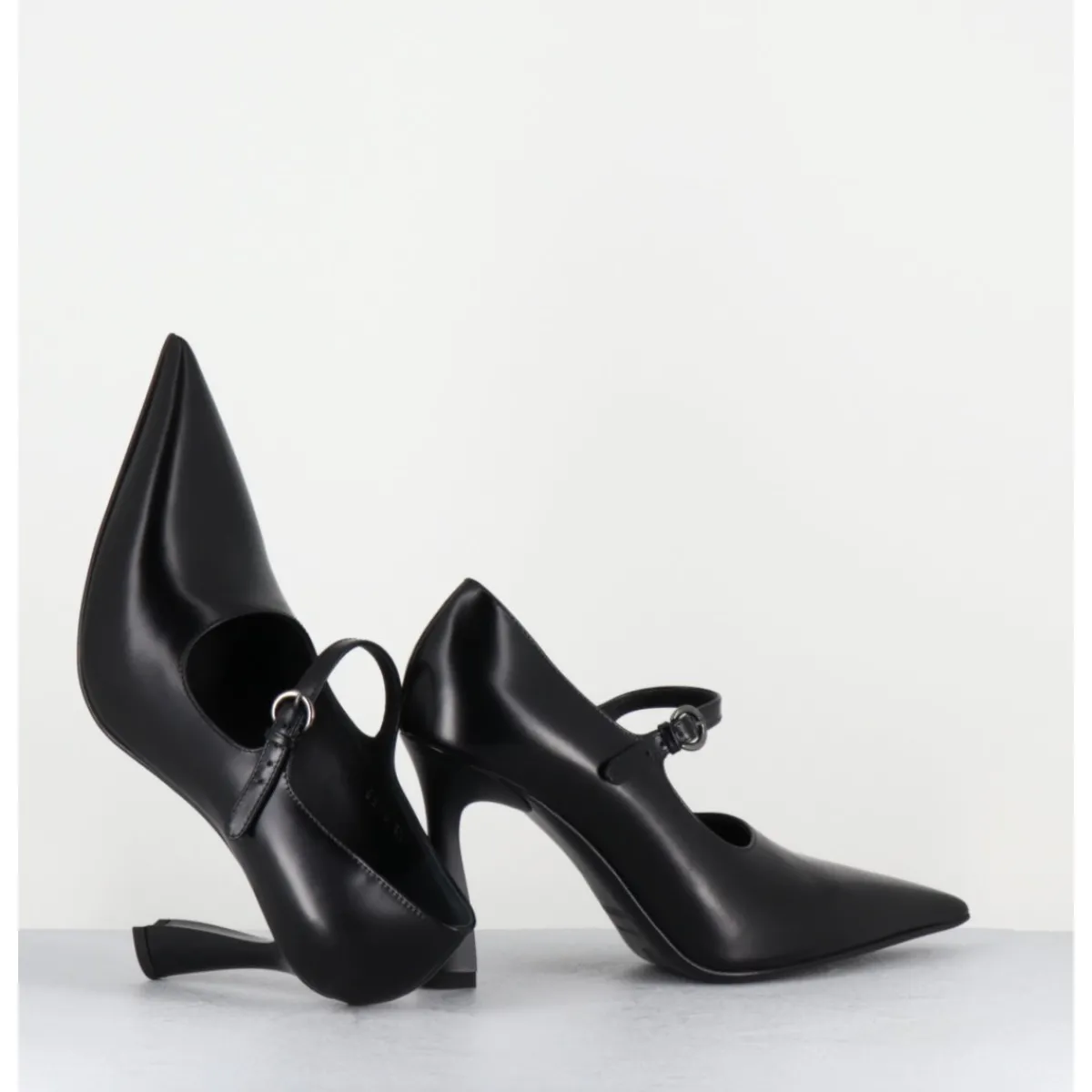 Hot PREMIATA Escarpins à bride bout pointu talon haut cuir - M6590 SPLENDID NERO NOIR