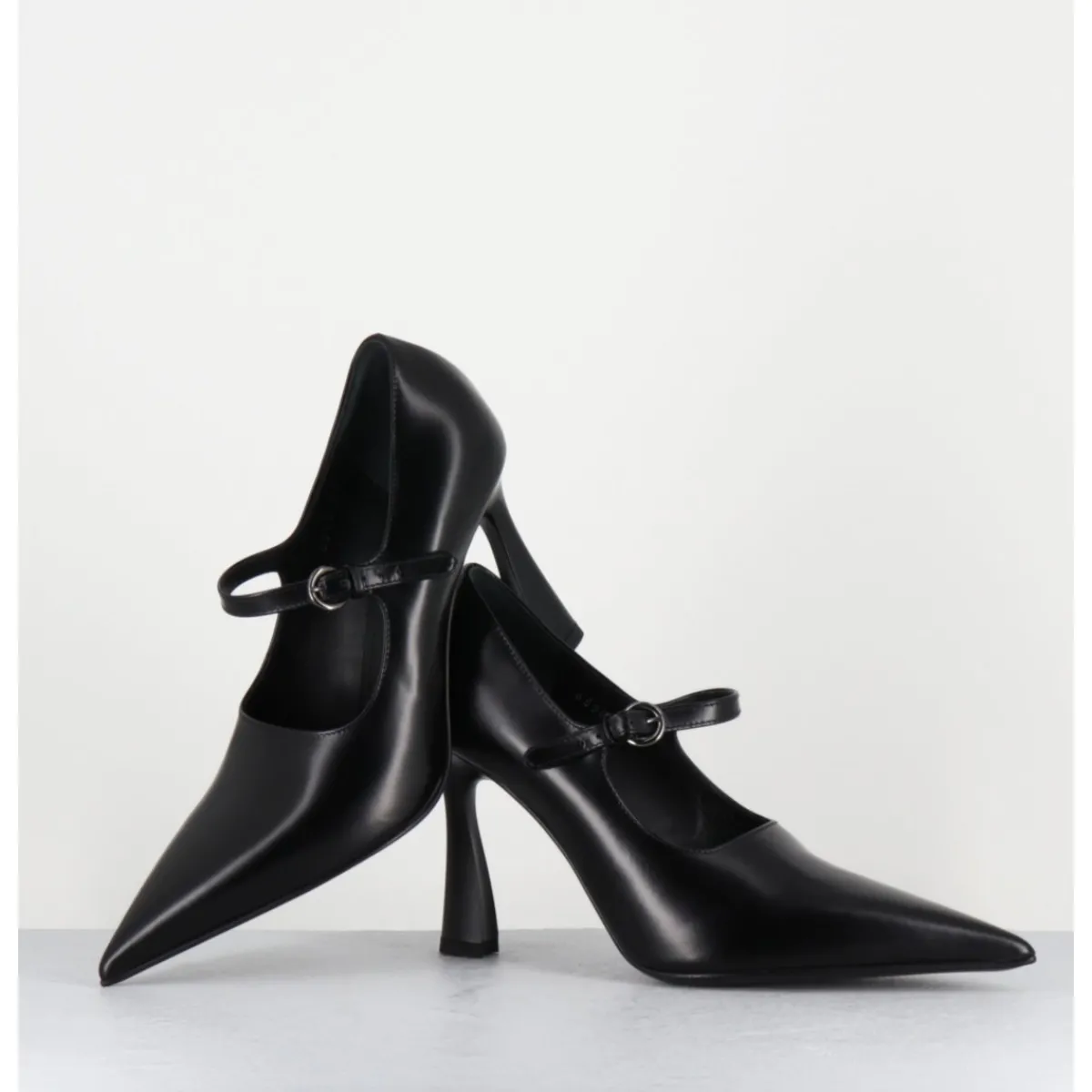 Hot PREMIATA Escarpins à bride bout pointu talon haut cuir - M6590 SPLENDID NERO NOIR