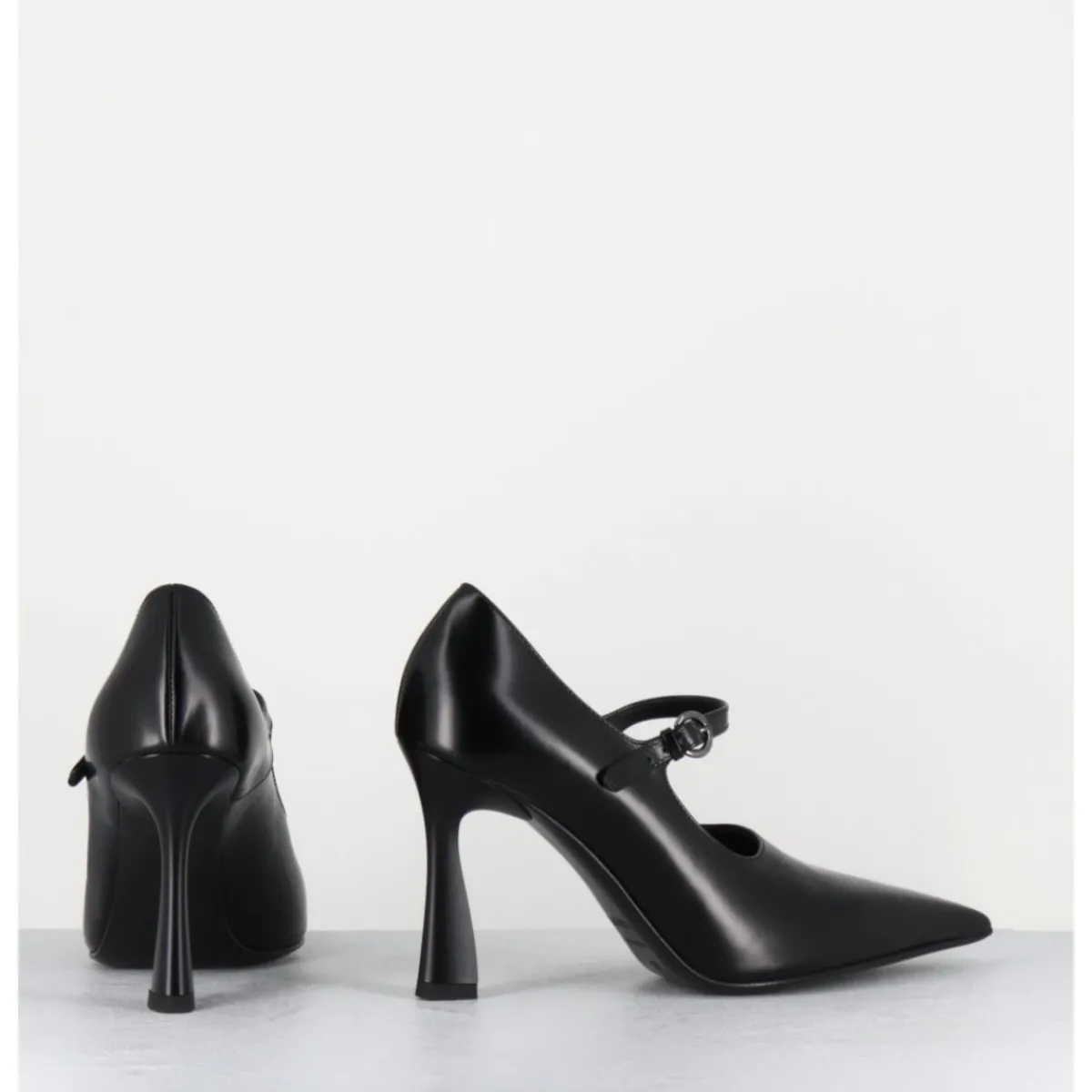 Hot PREMIATA Escarpins à bride bout pointu talon haut cuir - M6590 SPLENDID NERO NOIR