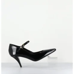 Hot GARRICE LAB Escarpins à bride talon fin en cuir vernis - GELA2 VERNICE NERA NOIR