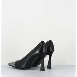 Hot PREMIATA Escarpins bout pointu en cuir & argent - M6835 GARDA NERO NOIR