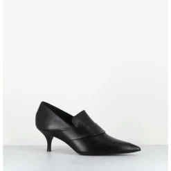 Clearance ROTTA Escarpins bout pointu petit talon en cuir ASHI NAPPA BLACK NOIR