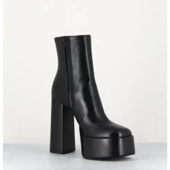 Online GARRICE LAB High platform black leather boots - SABLAN NERO NOIR