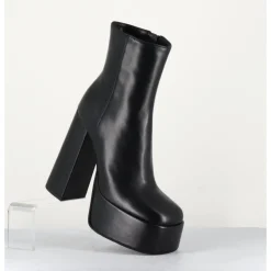 Online GARRICE LAB High platform black leather boots - SABLAN NERO NOIR