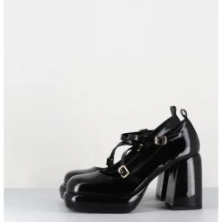 New GARRICE LAB Mary-Jane à plateforme en cuir vernis - ABRA VERNICE NERO NOIR