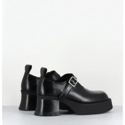 E8 BY MIISTA Mary-jane à plateforme en cuir - BIRGIT BLACK BROGUES NOIR