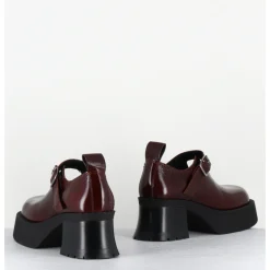 New E8 BY MIISTA Mary-jane à plateforme naplak - BIRGIT BROWN BROGUES MARRON