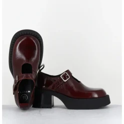 New E8 BY MIISTA Mary-jane à plateforme naplak - BIRGIT BROWN BROGUES MARRON