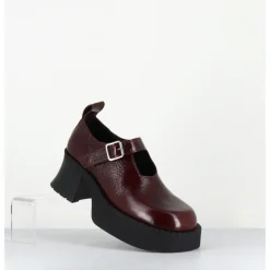 New E8 BY MIISTA Mary-jane à plateforme naplak - BIRGIT BROWN BROGUES MARRON