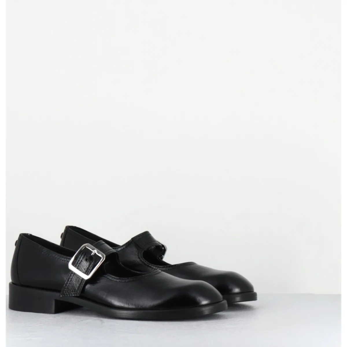 Online OA NON FASHION Mary-Jane en cuir - YVETTE VERNICE NERO NOIR