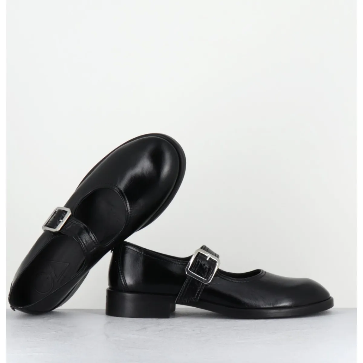 Online OA NON FASHION Mary-Jane en cuir - YVETTE VERNICE NERO NOIR