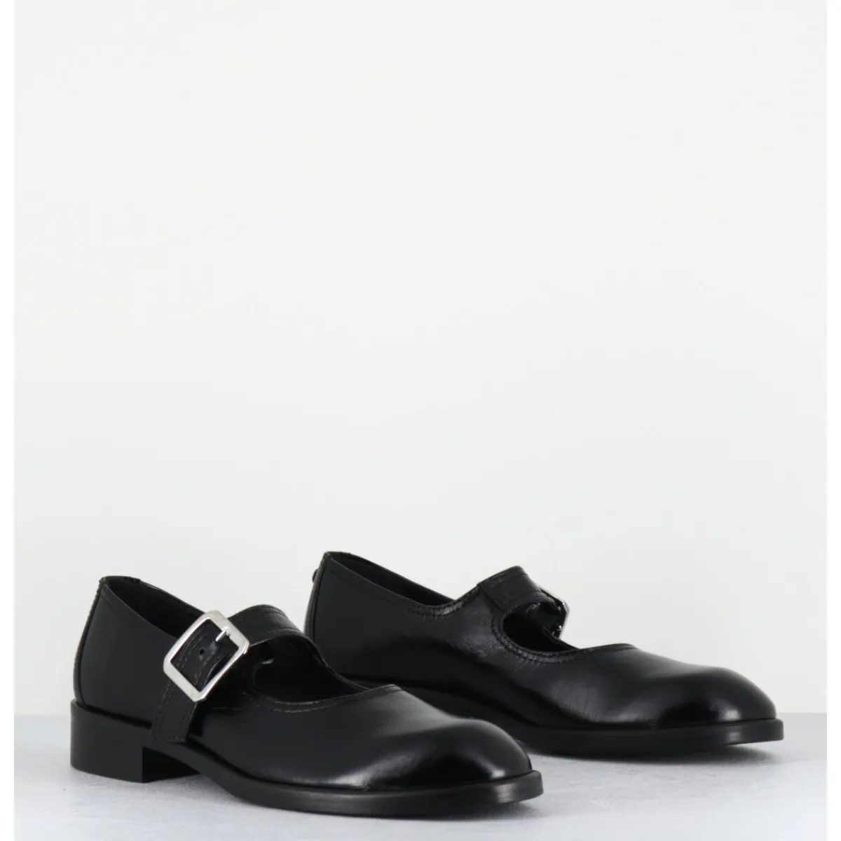 Online OA NON FASHION Mary-Jane en cuir - YVETTE VERNICE NERO NOIR