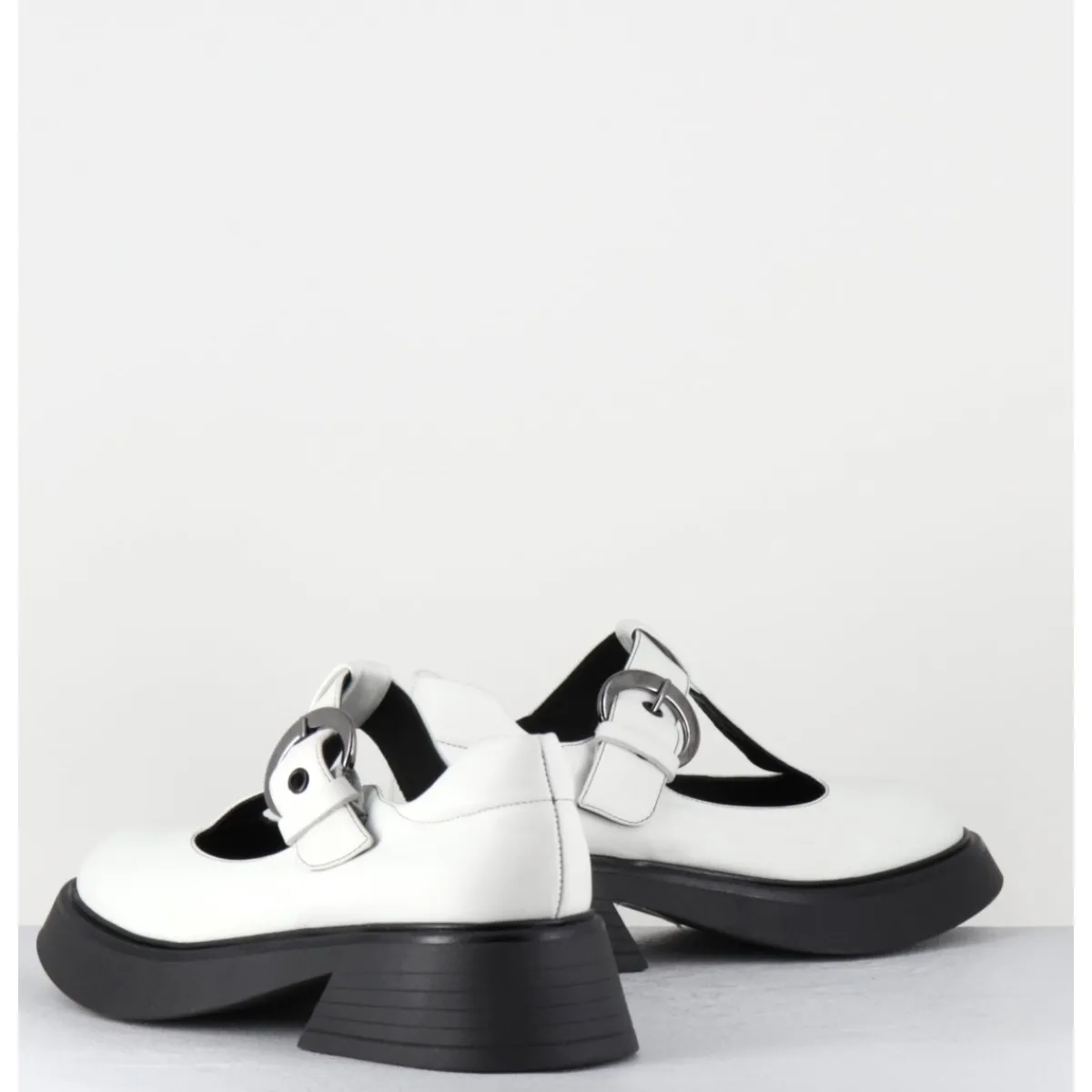 Hot GARRICE LAB Mary-Jane 90s en cuir semelle légère - DIKE SAVANA BIANCO BLANC