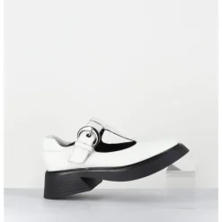 Hot GARRICE LAB Mary-Jane 90s en cuir semelle légère - DIKE SAVANA BIANCO BLANC