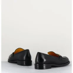 Online MARA BINI Mocassin à mors en cuir - M431 BLACK NOIR