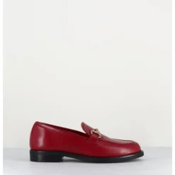 MARA BINI Mocassins à mors en cuir - M431 ROSSO ROUGE