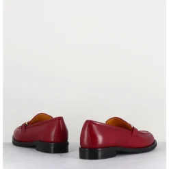 MARA BINI Mocassins à mors en cuir - M431 ROSSO ROUGE