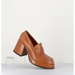 Clearance GARRICE LAB Mocassins à plateforme en cuir - MEDA CUOIO CAMEL