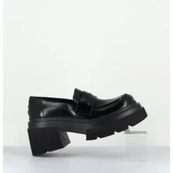 Clearance ELENA IACHI Mocassins chunky glacé - E3728-TH24 BELT NERO NOIR