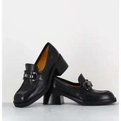 Clearance MARA BINI Mocassins en cuir & bijoux - W232588 GUANTO NERO NOIR