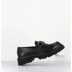 Clearance MARA BINI Mocassins en cuir souple semelle épaisse & bijoux - W201465 RACE NERO NOIR