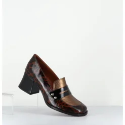 Best CHIE MIHARA Mocassins petit talon cuir imprimé leopard - TADEO FIAT CASTANO