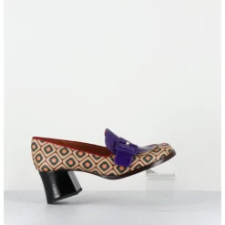 Outlet CHIE MIHARA Mocassins petit talon look 70s - TEISIN GALLETA PURPLE