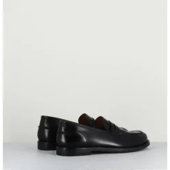 Best ALBERTO FASCIANI Mocassins plats en cuir glacé - ZOE56040 BLACK NOIR