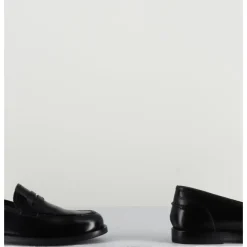 Best ALBERTO FASCIANI Mocassins plats en cuir glacé - ZOE56040 BLACK NOIR