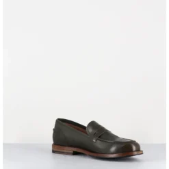 Discount ALBERTO FASCIANI Mocassins plats en cuir glacé - ZOE56040 FORESTA VERT