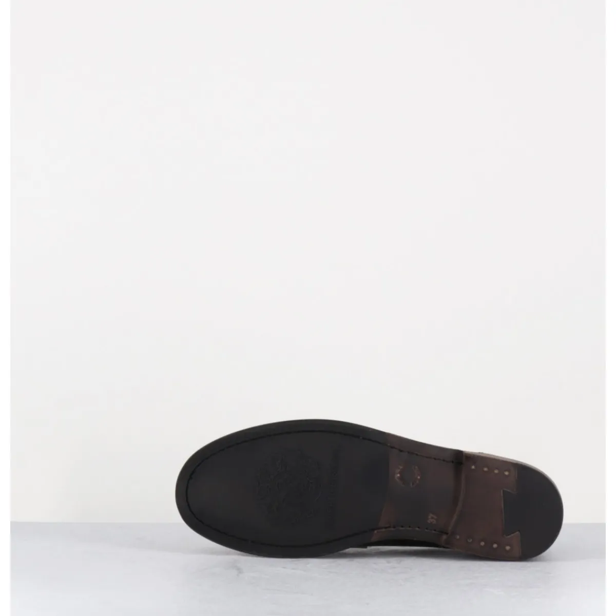 Discount ALBERTO FASCIANI Mocassins plats en cuir glacé - ZOE56040 FORESTA VERT