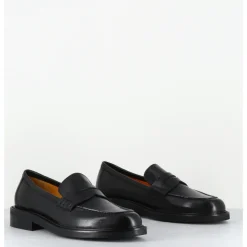 Clearance MARA BINI Mocassins plats en cuir souple - P906 SETA NERO NOIR