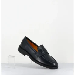 Best MARA BINI Mocassins plats en cuir souple nuit - P906 SETA BLU BLEU