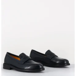 Best MARA BINI Mocassins plats en cuir souple nuit - P906 SETA BLU BLEU