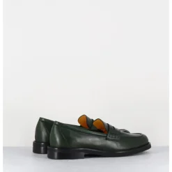 Best MARA BINI Mocassins plats en cuir souple foncé - P906 SETA MUSCHIO VERT