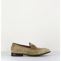 Clearance ALBERTO FASCIANI Mocassins plats en daim - DUNIA 80013 TABACCO TAUPE