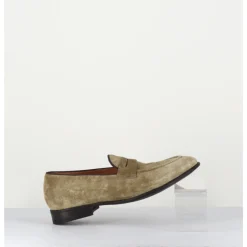 Clearance ALBERTO FASCIANI Mocassins plats en daim - DUNIA 80013 TABACCO TAUPE