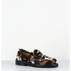 New GARRICE LAB Mocassins plats imprimé 'pony' vache - CHINO CAVALLINA MUCCA