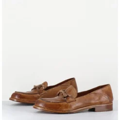 Best LA BOTTEGA DI LISA Mocassins souple en cuir avec mors doré - 5246 BUF SUGHERO CAMEL