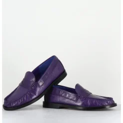 Online HOTTO Mocassins souples en cuir - 66604 ATHENE VIOLA VIOLET