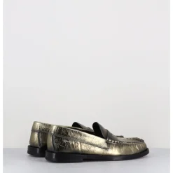 Clearance HOTTO Mocassins souples en cuir or brossé - 66604 MILLENIUM GOLD DORE