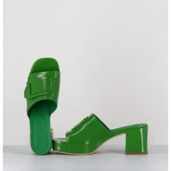 Best DEL CARLO Mules à plateforme petit talon vernis - 11532 VETRO MELA VERT