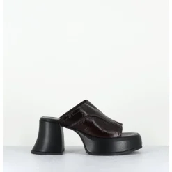 Outlet E8 BY MIISTA Mules à plateformes 70s cuir & surpiqûres - LOTA BROWN SANDAL MARRON