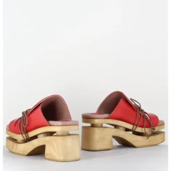 Hot GARRICE LAB Original 70s platform sandals cuir - PRIVA24 SUAVE CHERRY ROUGE