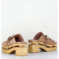 Best GARRICE LAB Original 70s platform sandals cuir taupe - PRIVA24 SUAVE SAND BEIGE